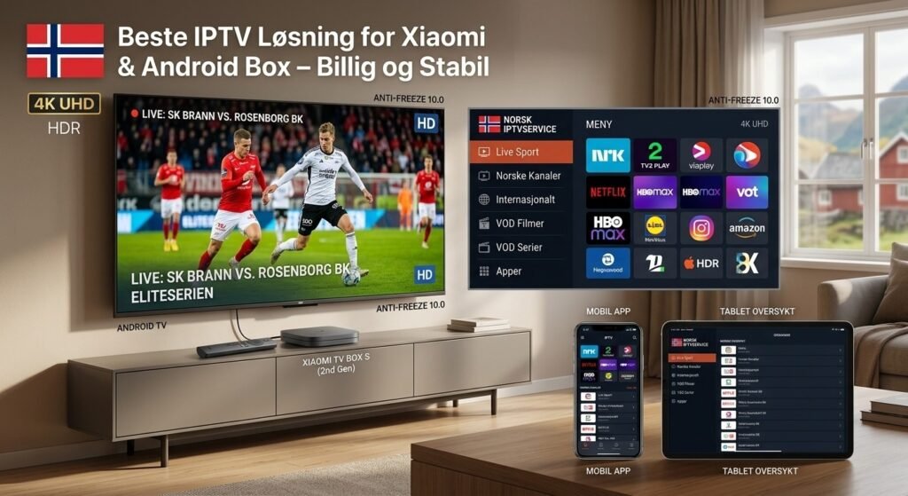 Beste IPTV Løsning for Xiaomi & Android Box – Billig og Stabil